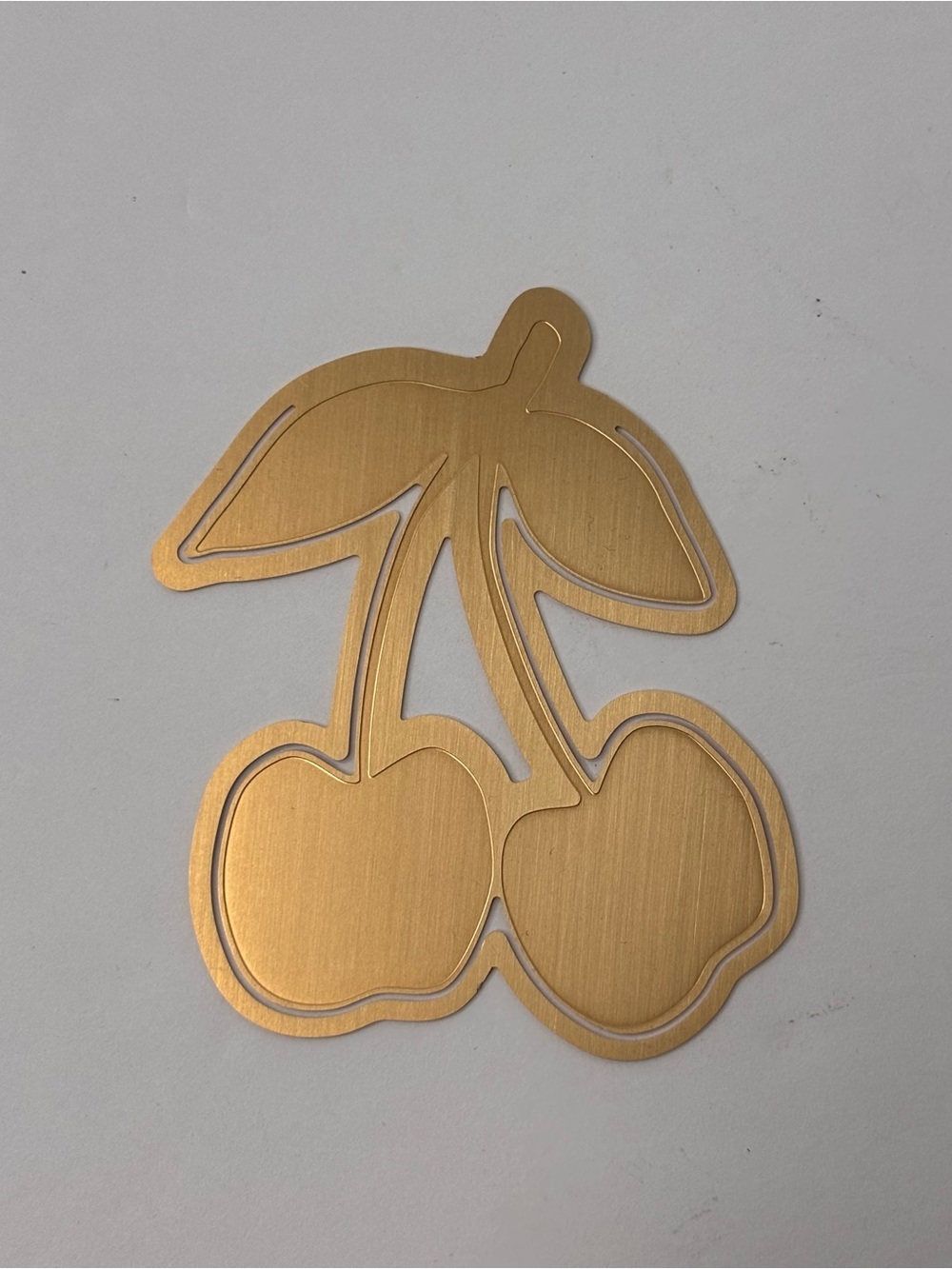 Anthropologie x Papier A Tale Of Two Cherries Mini Book Brass Bookmark Set NEW - Picture 10 of 11